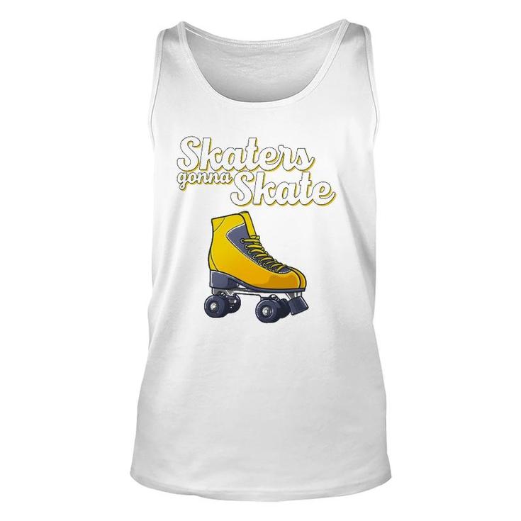 Cool Roller Skating For Men Women Roller Derby Disco Skater Unisex Tank Top