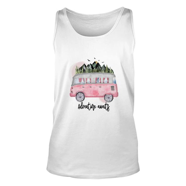 Custom Adventure Awaits For You Camp Life Unisex Tank Top