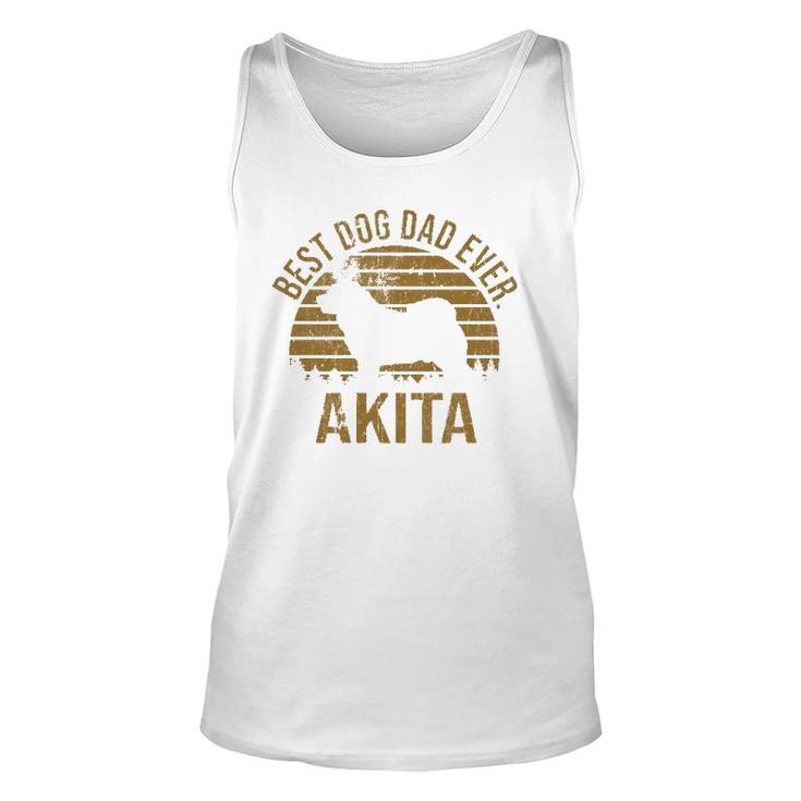 Dogs 365 Best Dog Dad Ever Akita Dog Owner Gift For Men  Unisex Tank Top