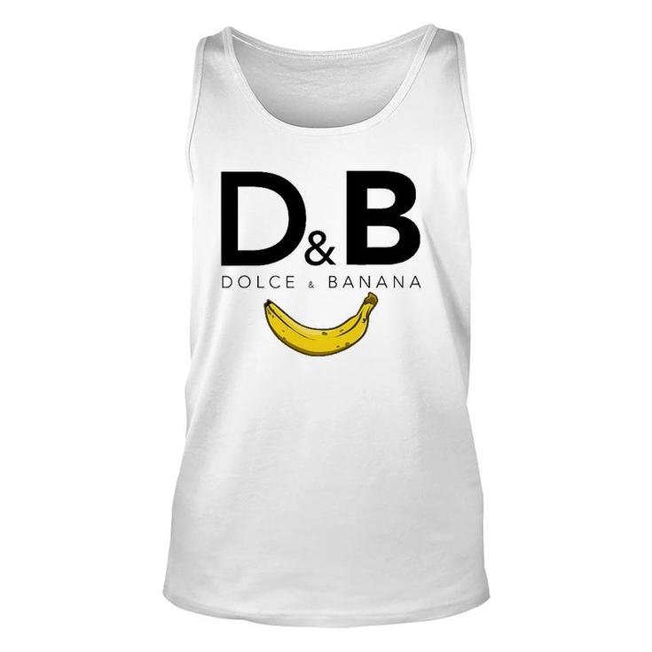 Dolce & Banana Funny Fashion Bananas Gift For Vegan Unisex Tank Top