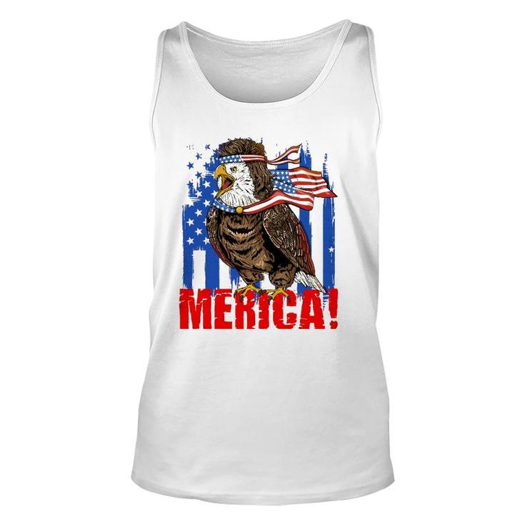 Eagle American Flag Usa Flag Mullet Eagle 4Th Of July Merica Unisex Tank Top