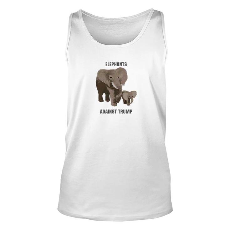 Elephants Against Trump Anti Trophy Hunting Unisex Tank Top