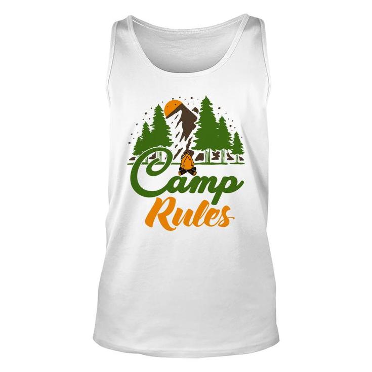 Explore Travel Lover Makes Camp Rules For Them Unisex Tank Top