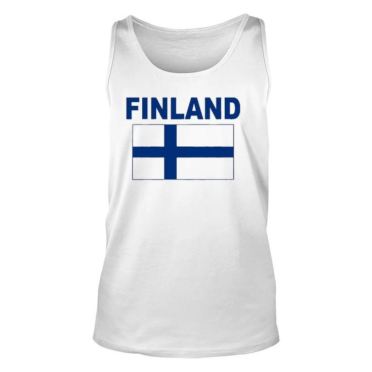 Finland Flag Cool Finnish Suomi Flags Gift Top Tee Unisex Tank Top