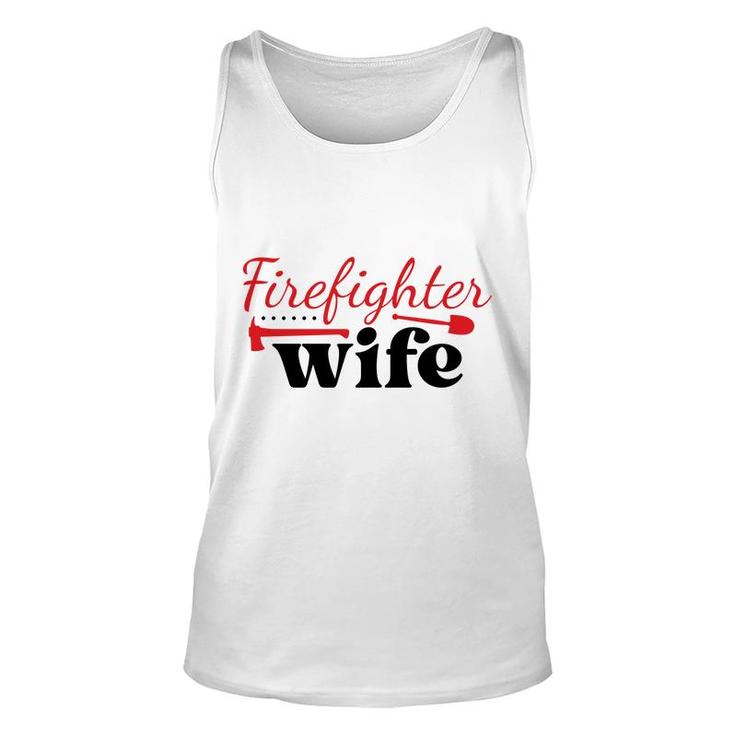 Firefighter Wife Red Firefighter Graphic Meaningful Unisex Tank Top