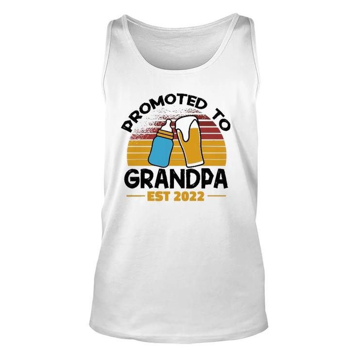 First Time Grandpa Promoted To Grandpa 2022  Unisex Tank Top