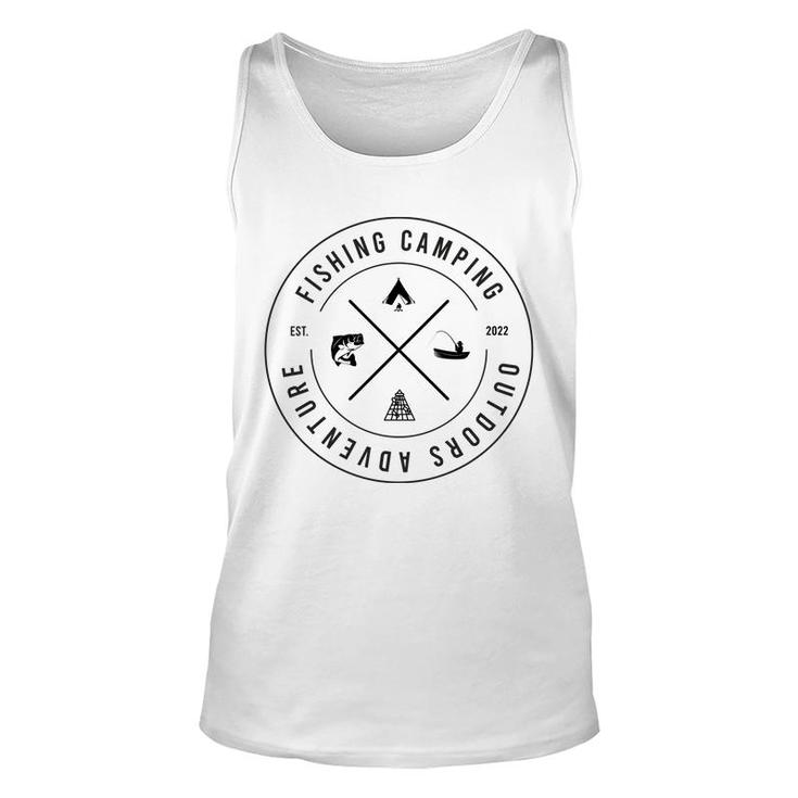 Fishing Camping Outdoor Adventure Summer Est 2022 Unisex Tank Top