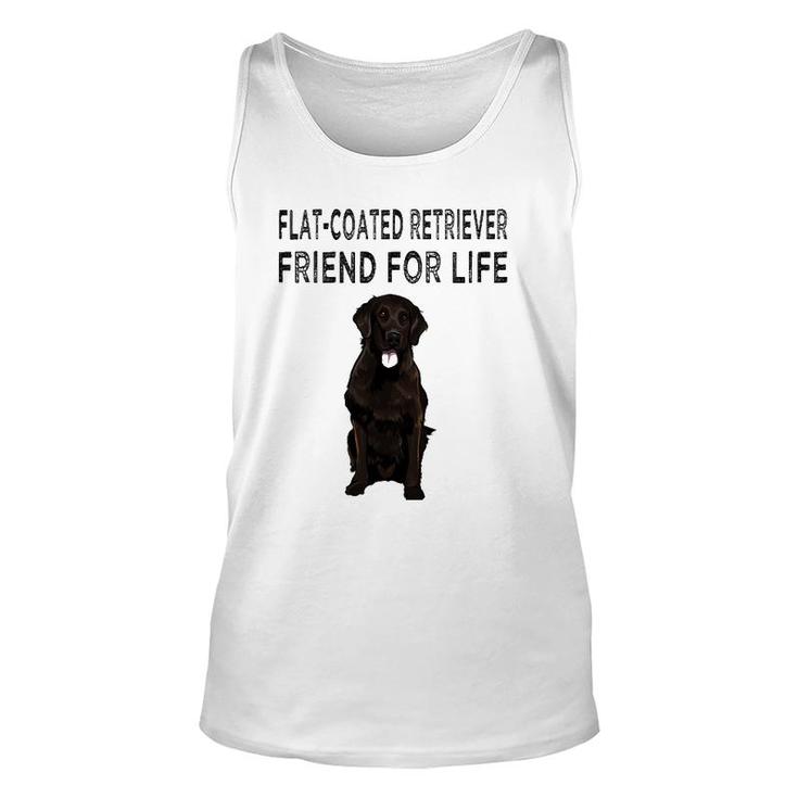 Flat Coated Retriever Friend For Life Dog Lover Friendship Unisex Tank Top
