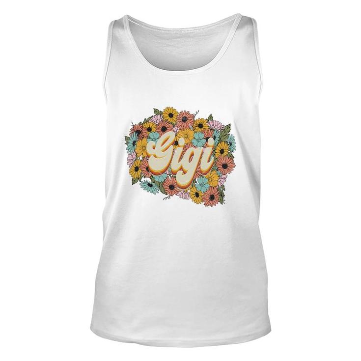 Florals Retro Gigi Flower Vintage Mothers Day Unisex Tank Top