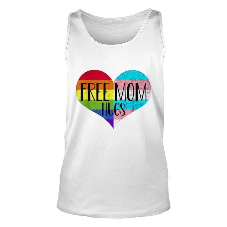Free Mom Hugs Transgender Rainbow Flag Gay Pride  Unisex Tank Top