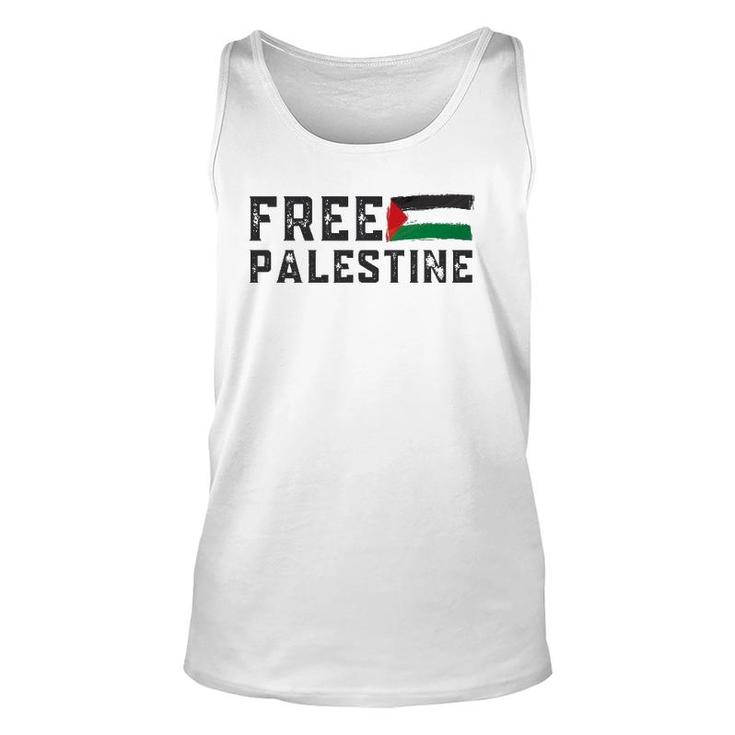 Free Palestine Flag Arabic Gaza Unisex Tank Top