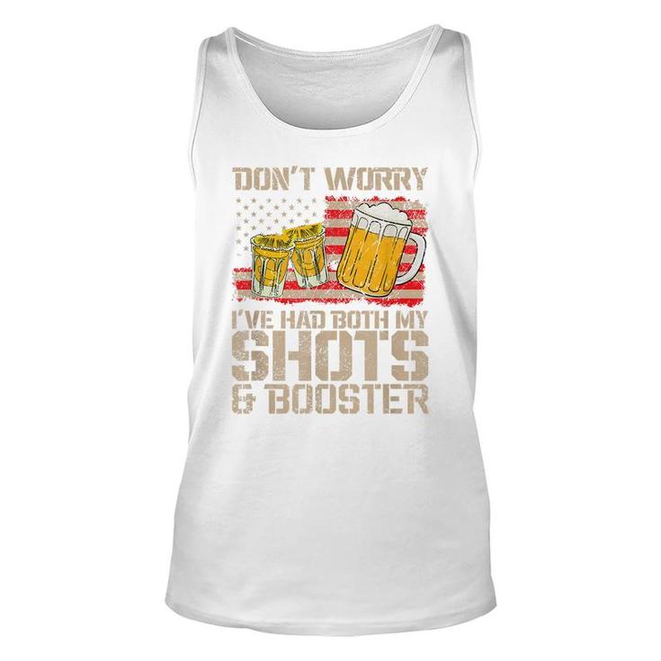 Funny Had My 2 Shots Dont Worry Had Both My Shots Tequila  Unisex Tank Top