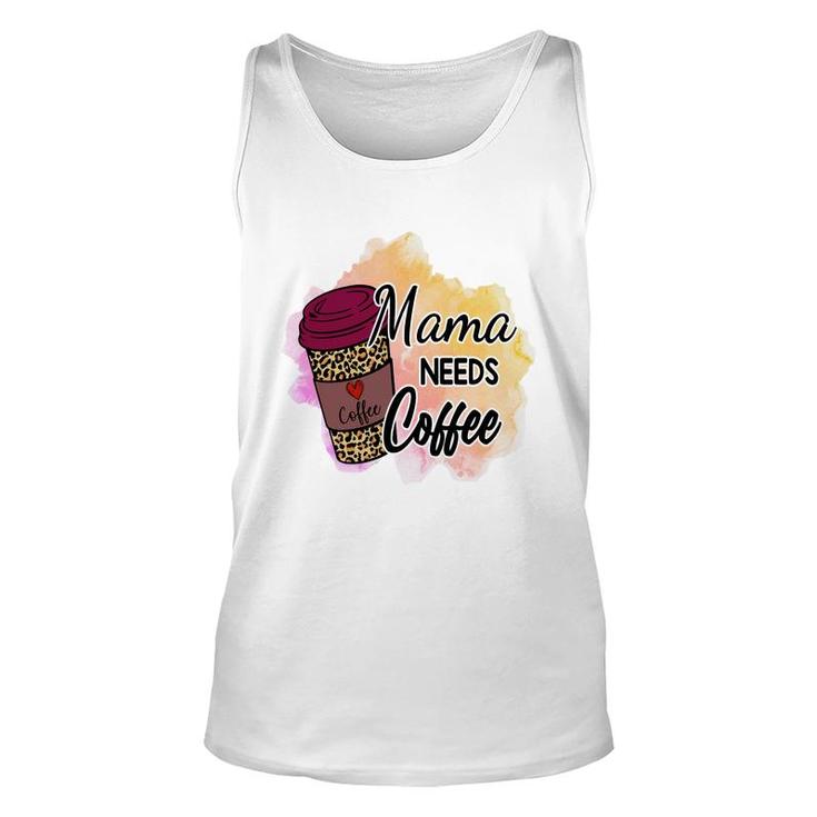 Funny Mama Needs Coffee Vintage Mothers Day Unisex Tank Top