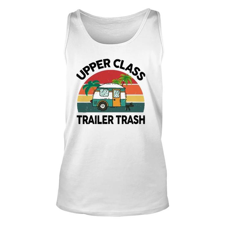 Funny Rv Camping Upper Class Trailer Trash Camper Motorhome Unisex Tank Top