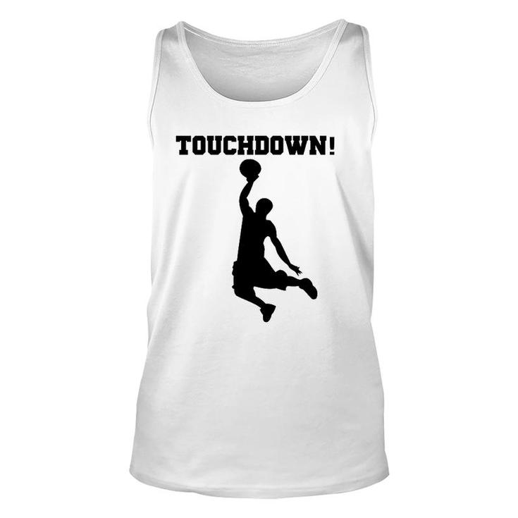 Funny Touchdown Basketball  Fun Novelty S Unisex Tank Top