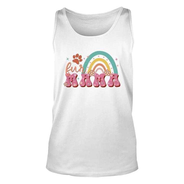 Fur Mom Rainbow Inspire Cat Lover For Mommy Unisex Tank Top