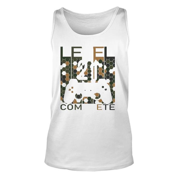 Gaming 21 Years Old Lvl 21 Complete 2001 Level 21 Ver2 Unisex Tank Top