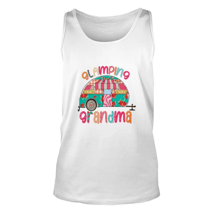 Glamping Grandma Colorful Design For Grandma From Daughter With Love New Unisex Tank Top