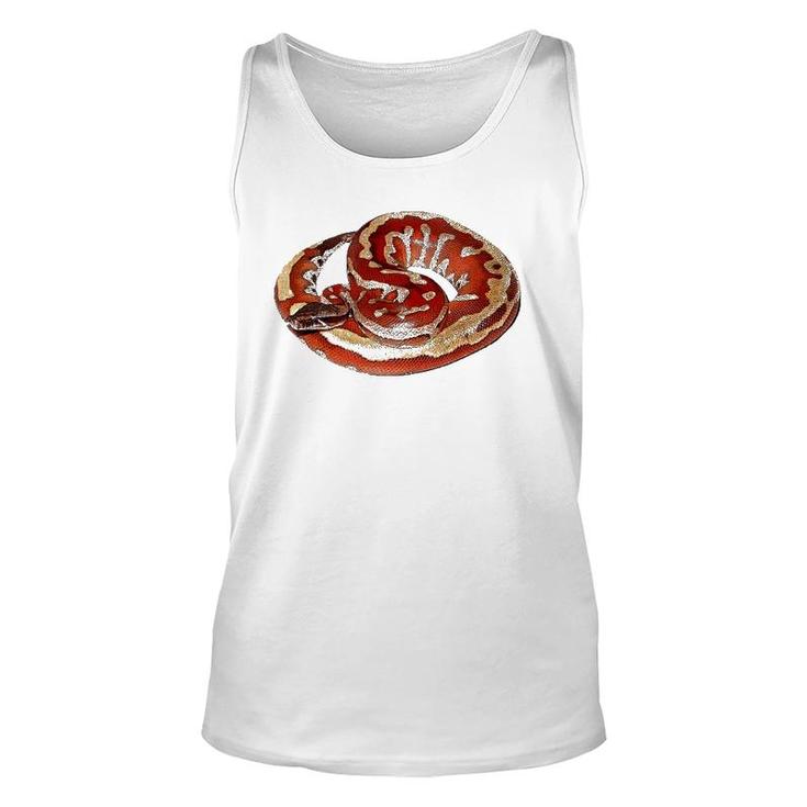 Gorgeous Snake Herpetologist Gift Red Blood Python Unisex Tank Top