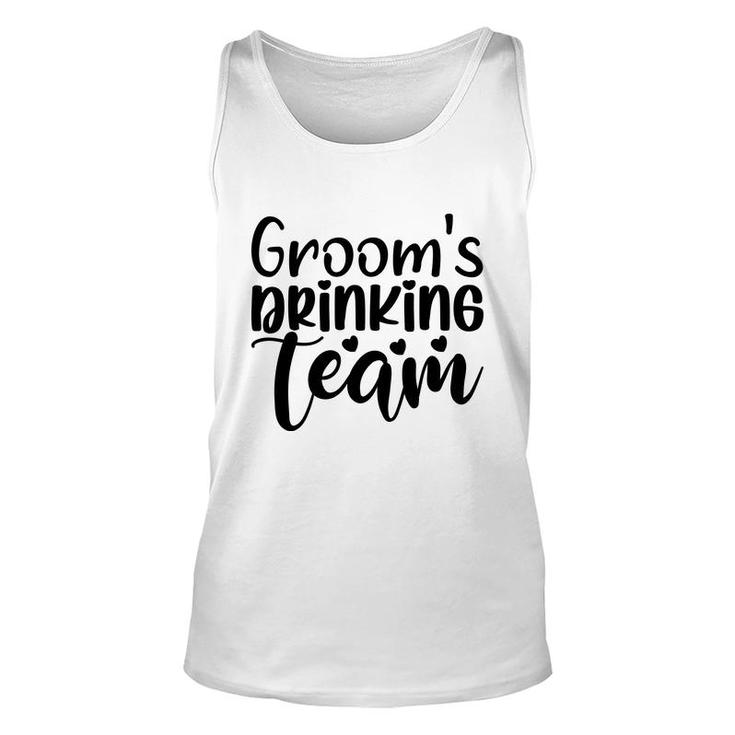 Groom Bachelor Party Grooms Drinking Teama Unisex Tank Top