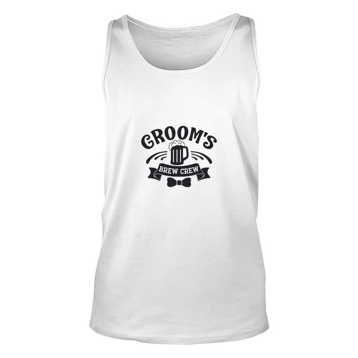 Grooms Brew Crew Groom Bachelor Party Great Unisex Tank Top