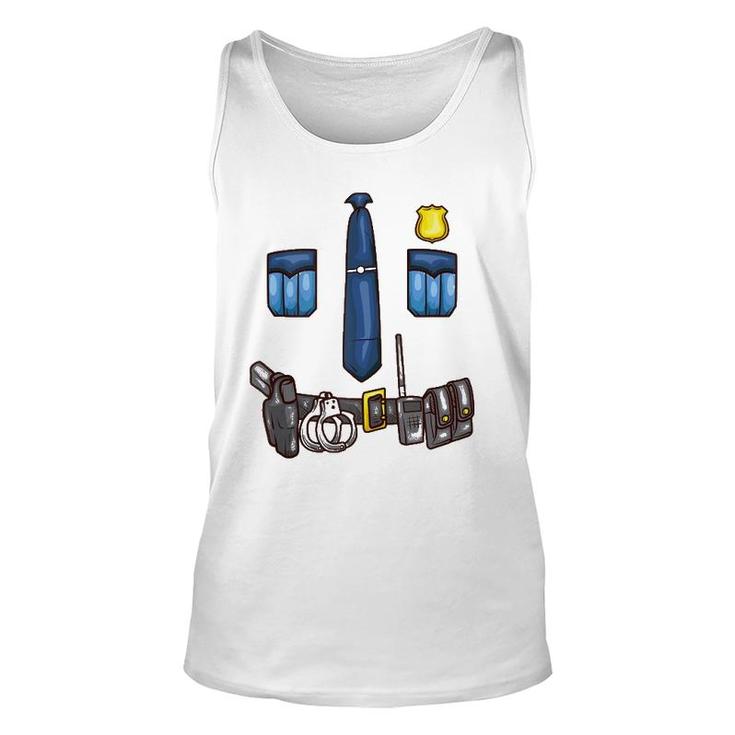 Halloween Police Officer Law Enforcement Costume Funny Humor Unisex Tank Top