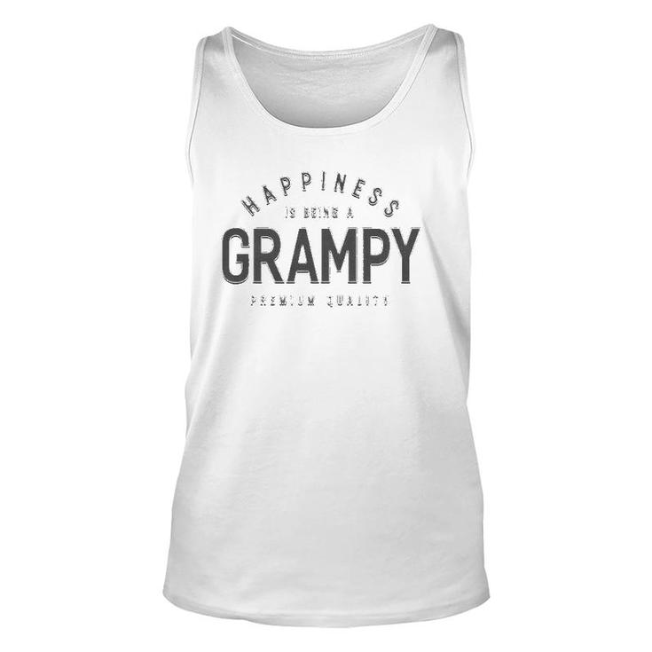 Happiness Is Being A Grampy Fathers Day Men Gift Unisex Tank Top