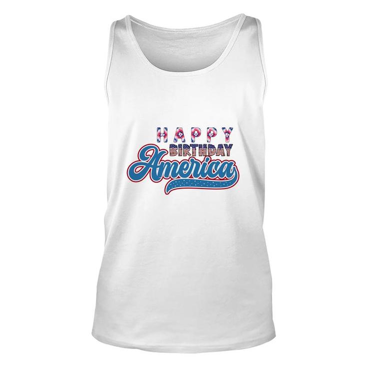 Happy Birthday America July Independence Day 2022 Unisex Tank Top
