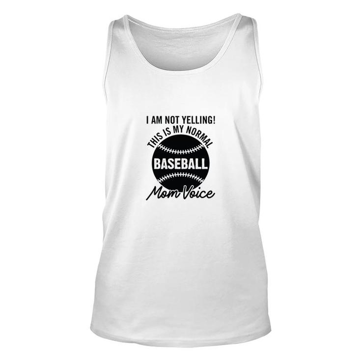 I Am Not Yelling This My Normal Black Graphic Unisex Tank Top
