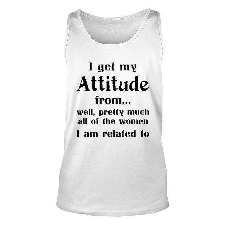 I Get My Attitude From Awesome 2022 Gift	 Unisex Tank Top