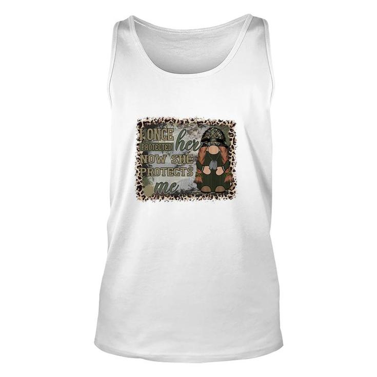 I Once Protected Her Now She Protects Me Hero Dad Unisex Tank Top