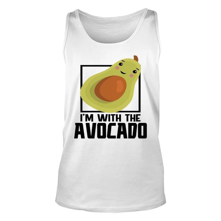 Im With The Avocado Funny Avocado Unisex Tank Top