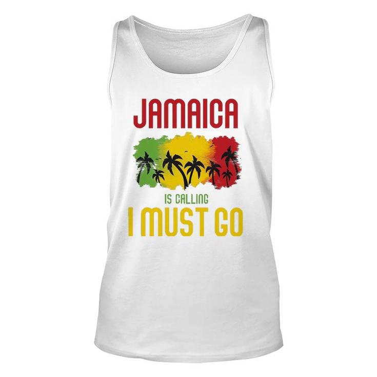 Jamaica Is Calling I Must Go Vacation Holiday Caribbean Unisex Tank Top