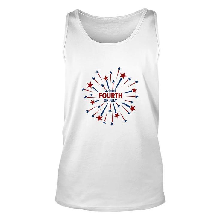 July Fourth July Independence Day Stars Circle 2022 Unisex Tank Top