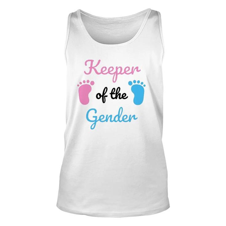 Keeper Of The Gender Reveal Party Supplies Unisex Tank Top