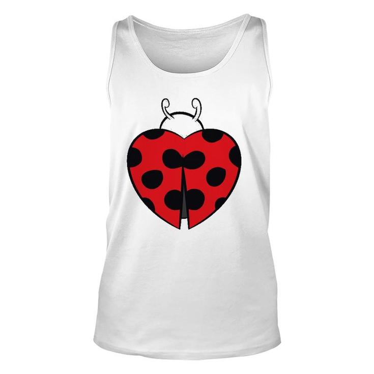 Ladybug Heart Love Ladybugs Gift Unisex Tank Top