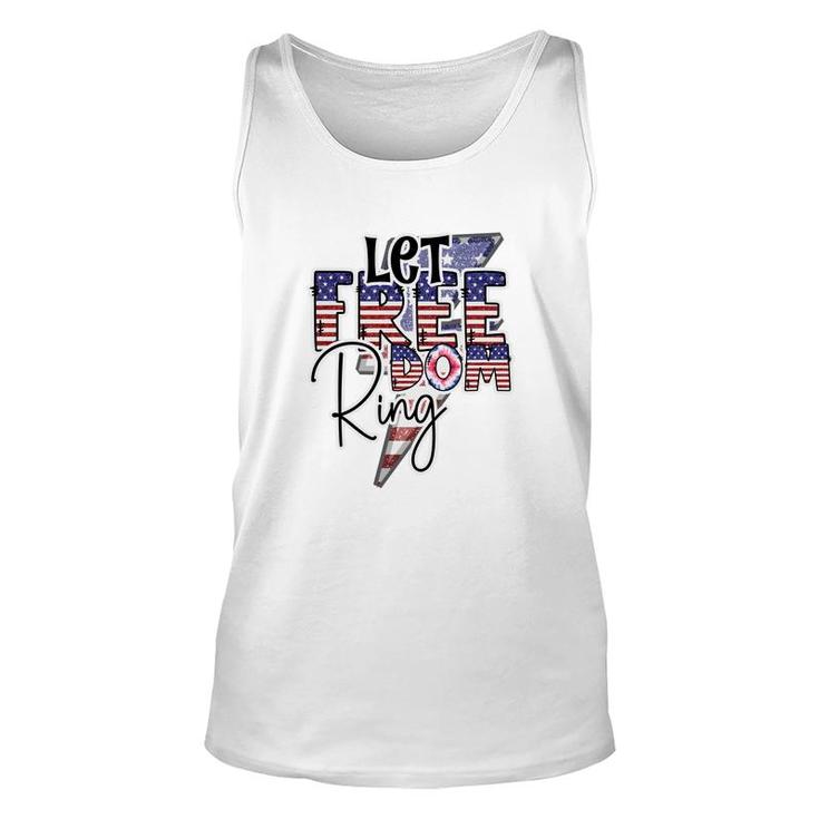 Let Freedom Ring  July Independence Day Usa 2022 Unisex Tank Top