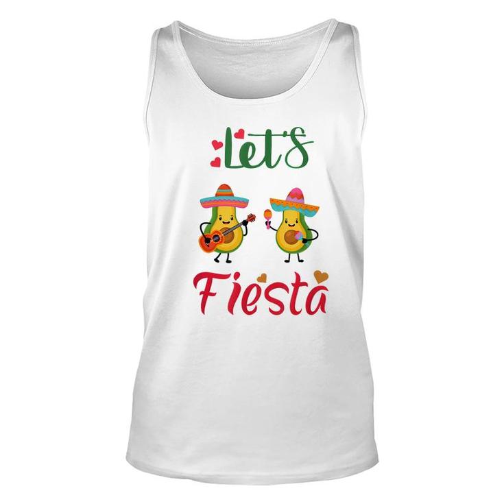 Lets Fiesta Avocado And Avocado Cinco De Mayo Mexican Party  Unisex Tank Top