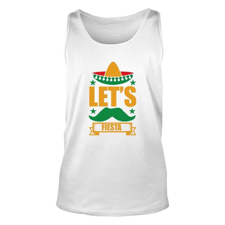 Lets Fiesta Banner Decoration Gift For Human Unisex Tank Top