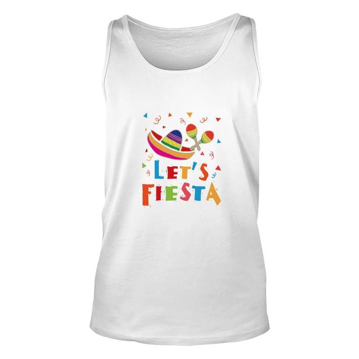 Lets Fiesta Colorful Great Decoration Gift For Human Unisex Tank Top