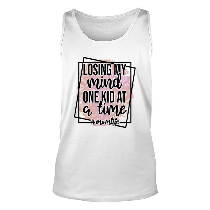 Losing My Mind One Kid At A Time Momlife Vintage Mothers Day Unisex Tank Top