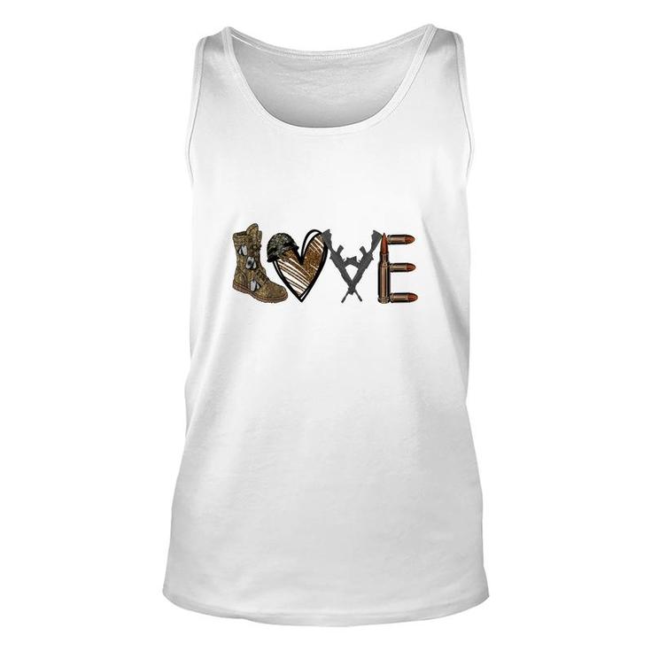 Love My Hero Dad Military Father Gift  Unisex Tank Top