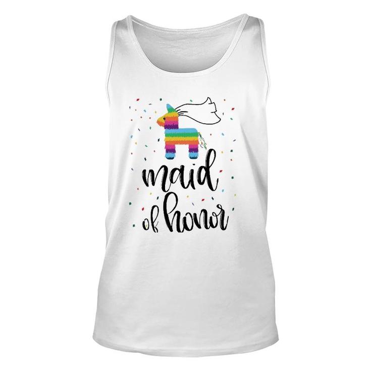 Womens Maid Of Honor Pinata Bachelorette Party Final Fiesta Group Tank Top