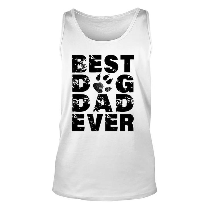 Mens Best Dog Dad Ever Best Gift For Father - Dog Lovers Unisex Tank Top