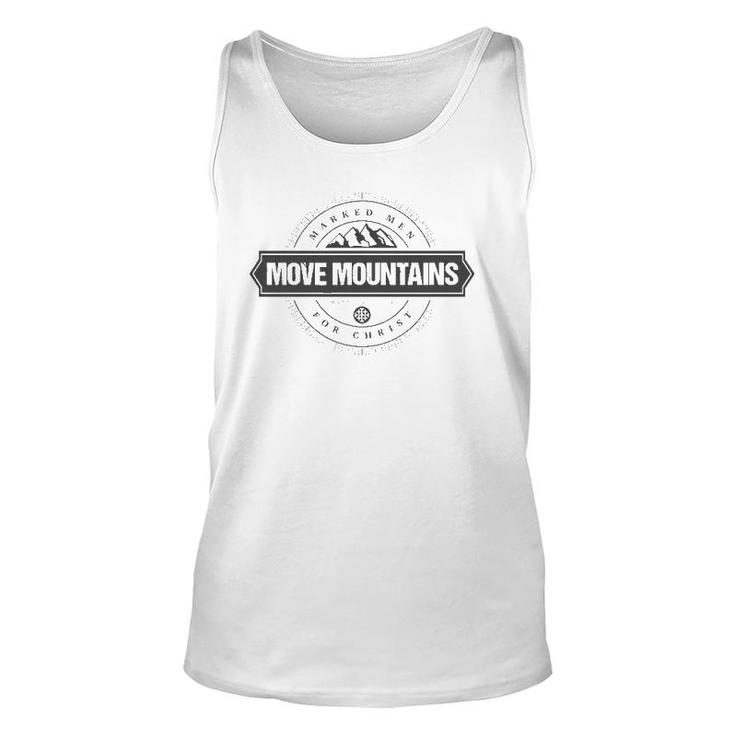 Mens Marked Men For Christ Move Mountains Wpg Unisex Tank Top