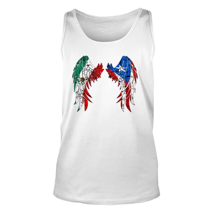Mexican Puerto Rico Flag Mexico Mexican And Puerto Rican  Unisex Tank Top