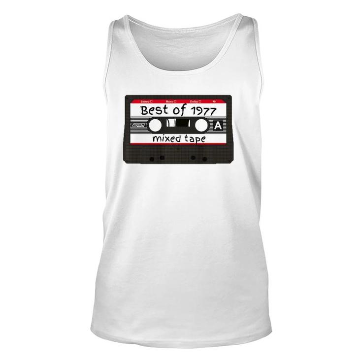 Mixed Tape Happy Birthday 1977 44 Years Old Unisex Tank Top