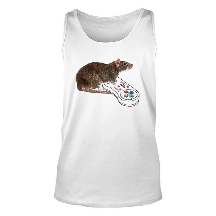 Mouse Rat Tee Gamer Playing Video Game Lover Mouse Pet Rat Unisex Tank Top