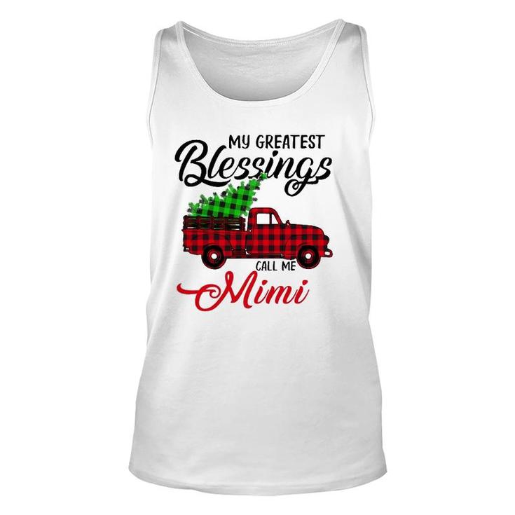 My Greatest Blessings Call Me Mimi Xmas Gifts Christmas Unisex Tank Top