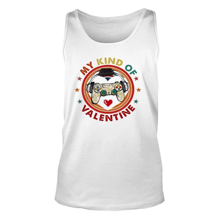 My Kind Of Valentine Funny Video Game Lover Graphic Day Unisex Tank Top